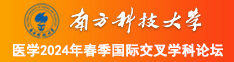 美操逼南方科技大学医学2024年春季国际交叉学科论坛